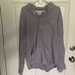 Light Maroon LS Button Up